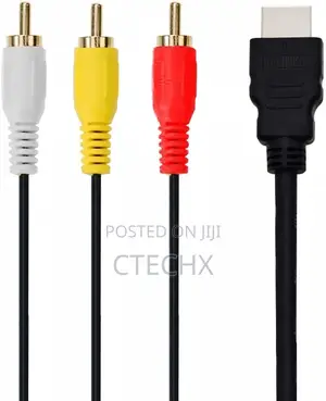 Hdmi Male to 3 Rca Male Av Cable Video Converter Adapter
