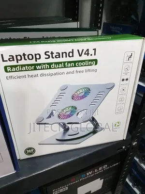 360°Rotating Laptop Stand With Dual Fan Cooling- Up to 15.9