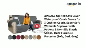 Sofa Cover For 3 Cushion Couch Water Resistant Protector