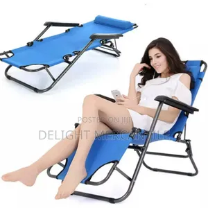 Outdoor Beach Reclining Camp Chair Bed