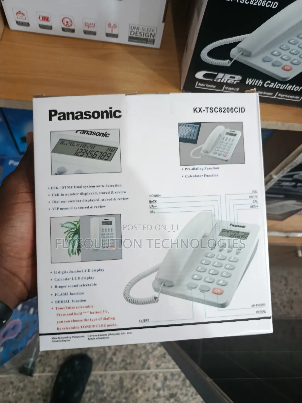 Panasonic Kx-Tsc8206cid Display Desk Phone