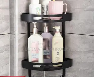 Black Corner/Angle Cosmestic Storage Shelf