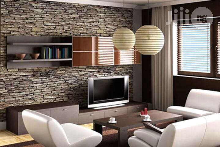 3D Panels Wallpaper Interior