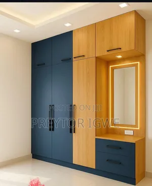 Modern Wardrobe With Mirror and Led Light