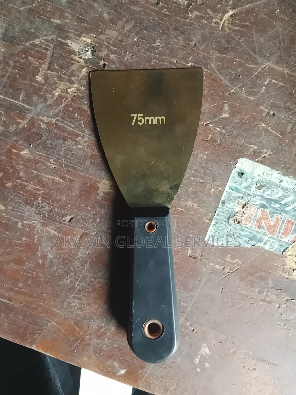 Brass Putty Knife 3", Paint Scraper With Bakelite Handle,