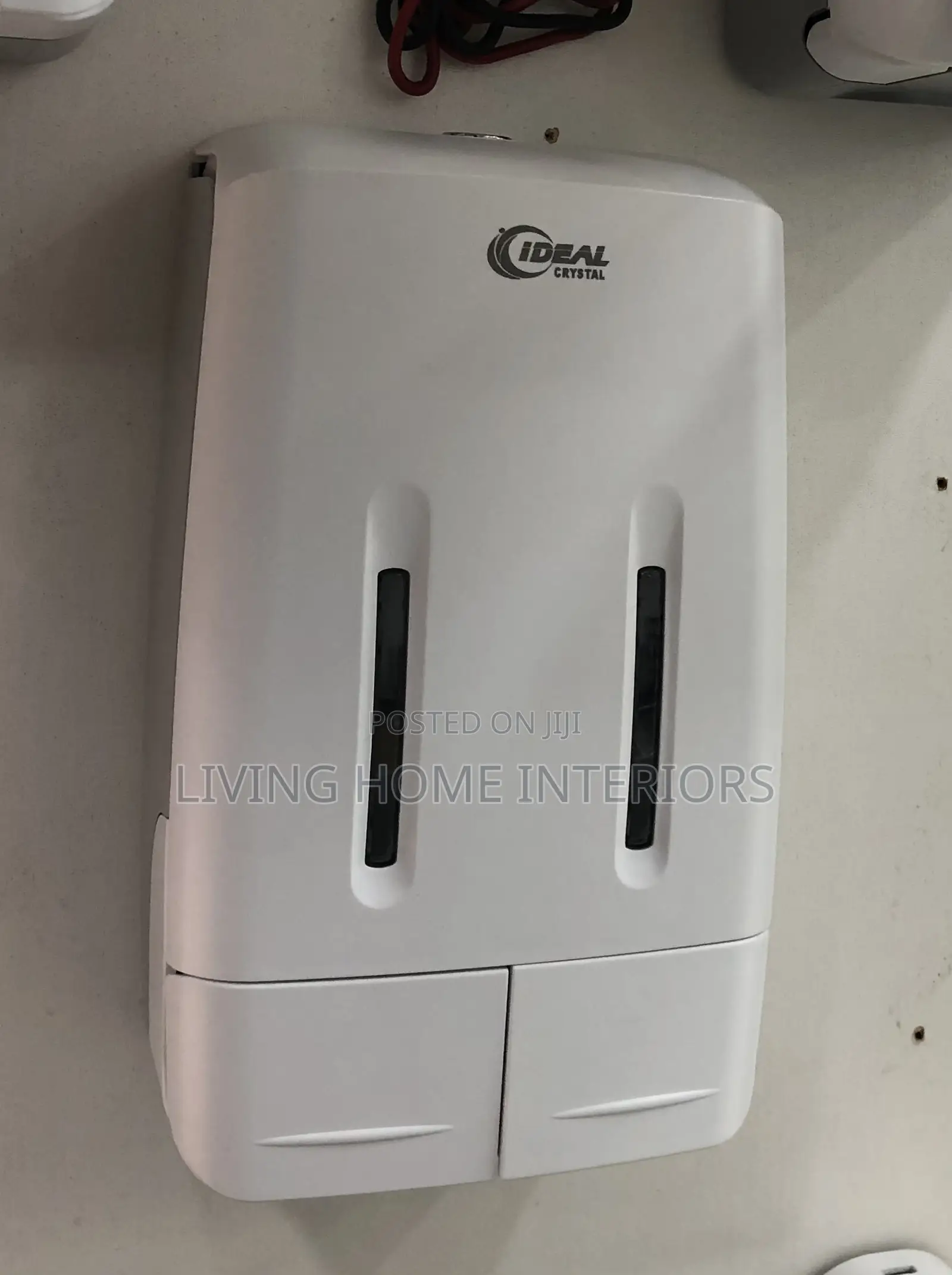 Ideal Crystals Manual Double Plastic Soap Dispenser