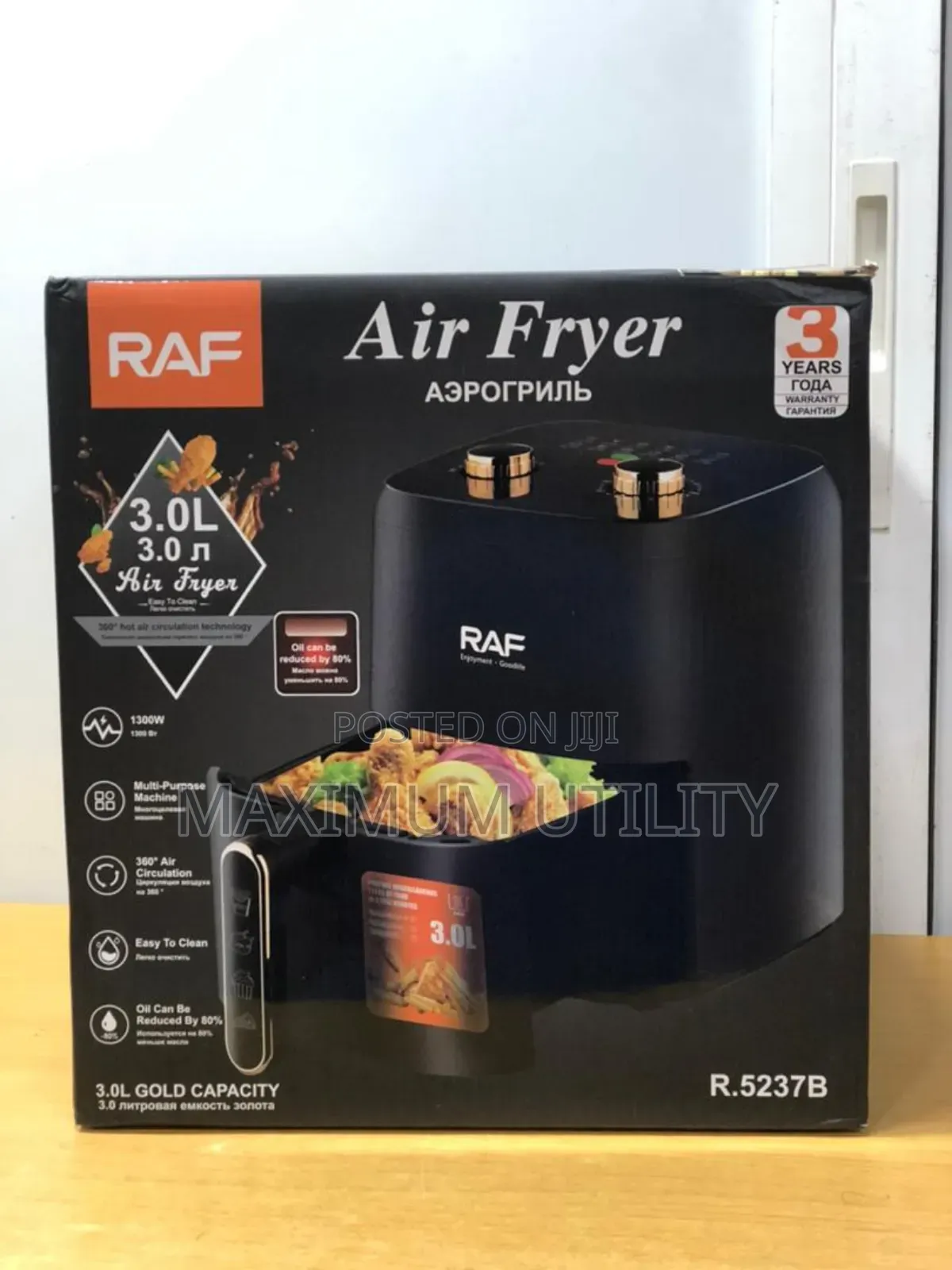 Raf 3l Air Fryer, Model R.5237b.