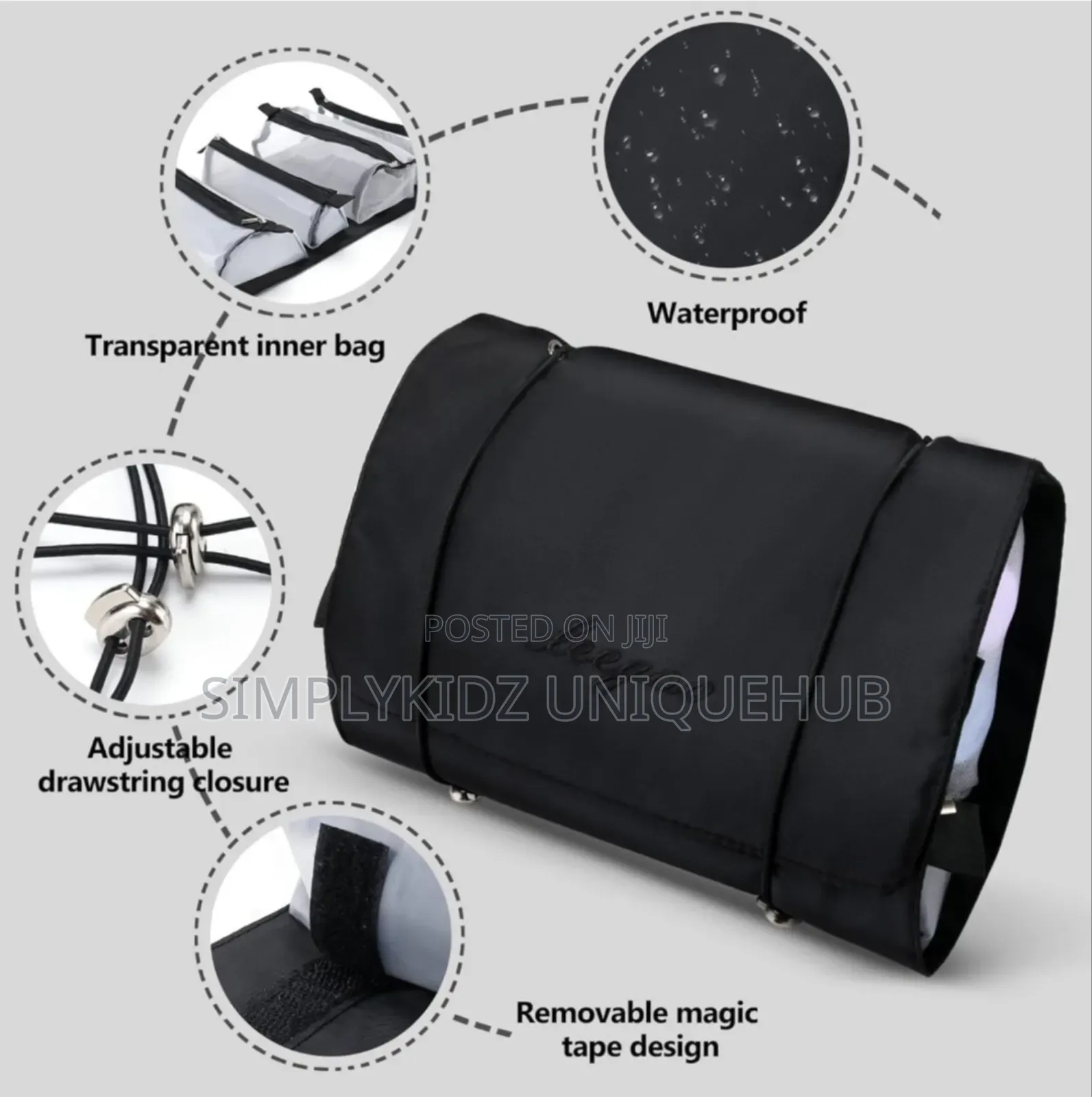 4 In 1 Roll Up Makeup Organizer Bag