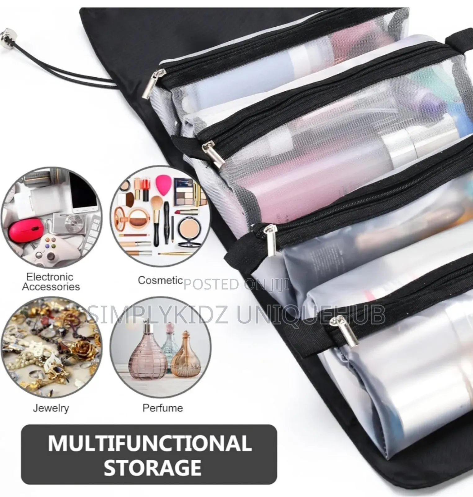 4 In 1 Roll Up Makeup Organizer Bag