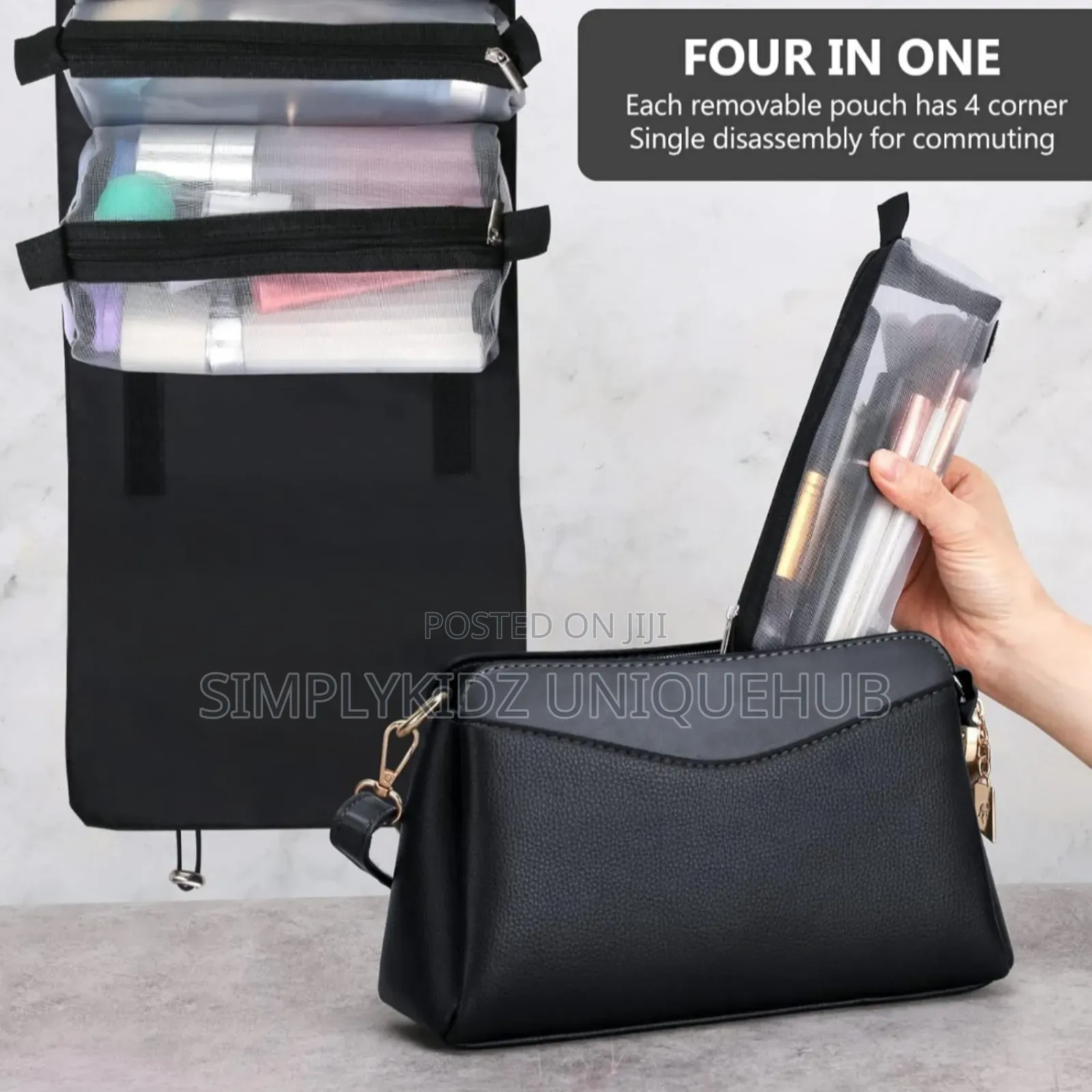 4 In 1 Roll Up Makeup Organizer Bag