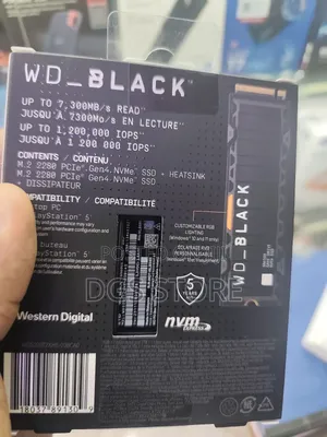 Wd Black Sn850x 2tb With Heatsink for Ps5 Laptops