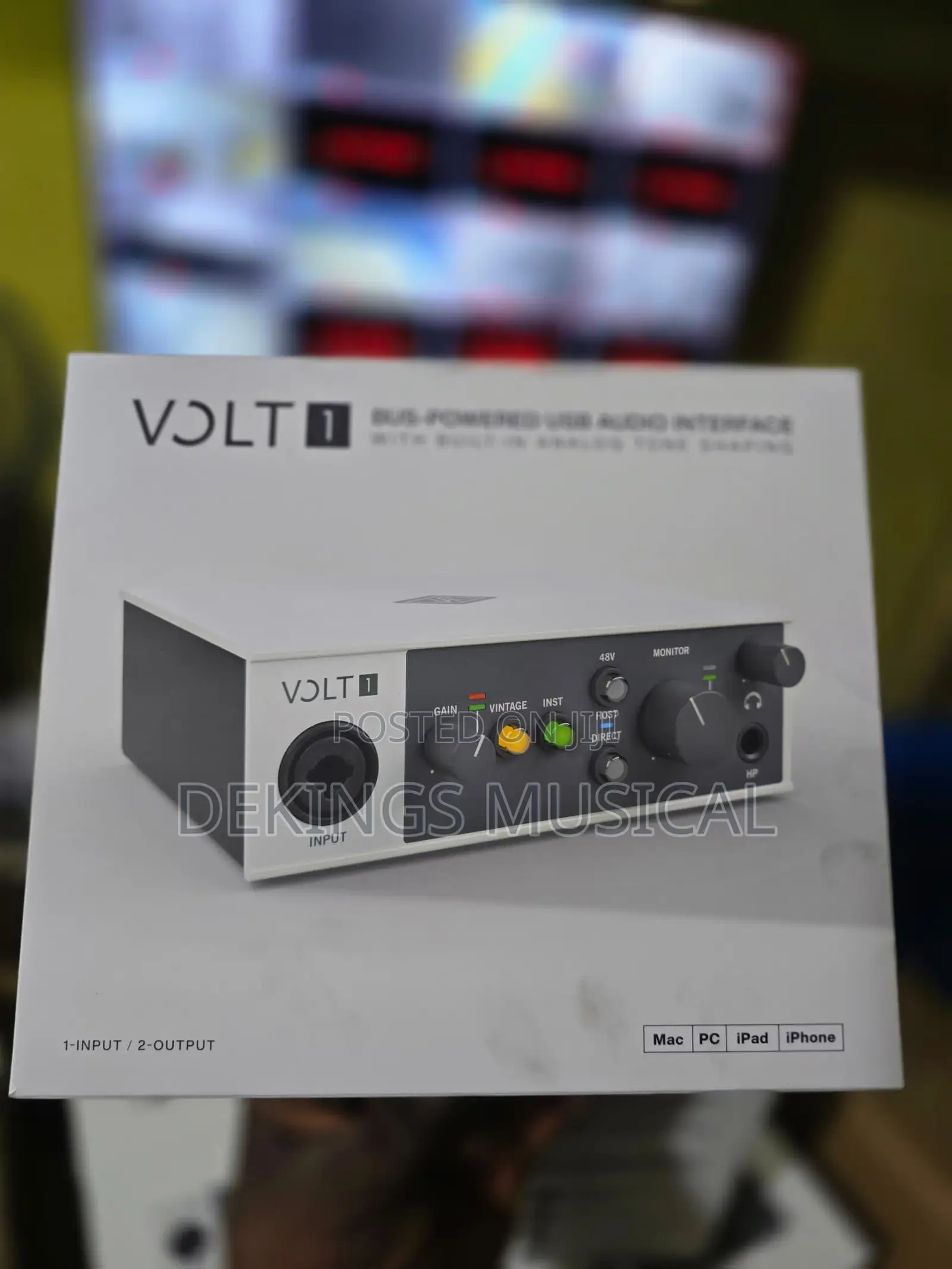 Universal Audio Volt 1 Bus-Powered Usb-C Audio Interface