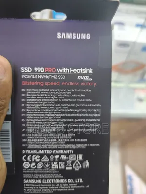 Samsung 990 Pro 1tb SSD Internal With Heatsink Pcle 4.0