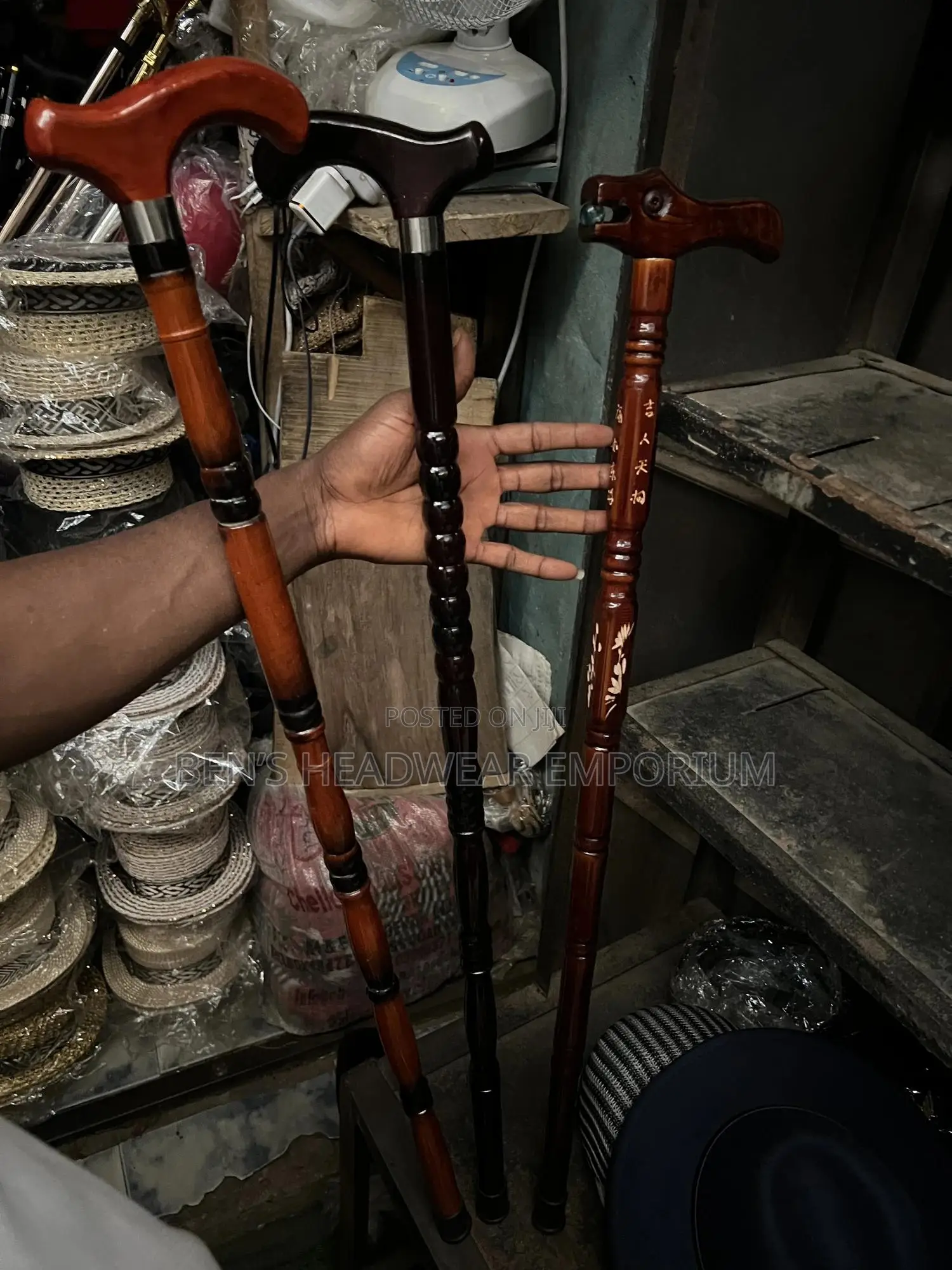 Wooden Walking Sticks.