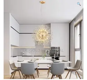 Restaurant Chandelier Crystal Cream Stylesimple Modernluxury