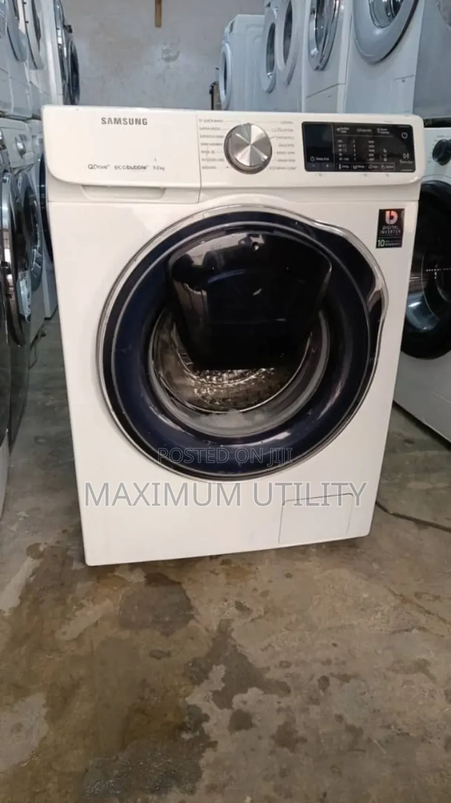 Samsung 9kg Front Load Eco Bubble Wash N Spin Machine