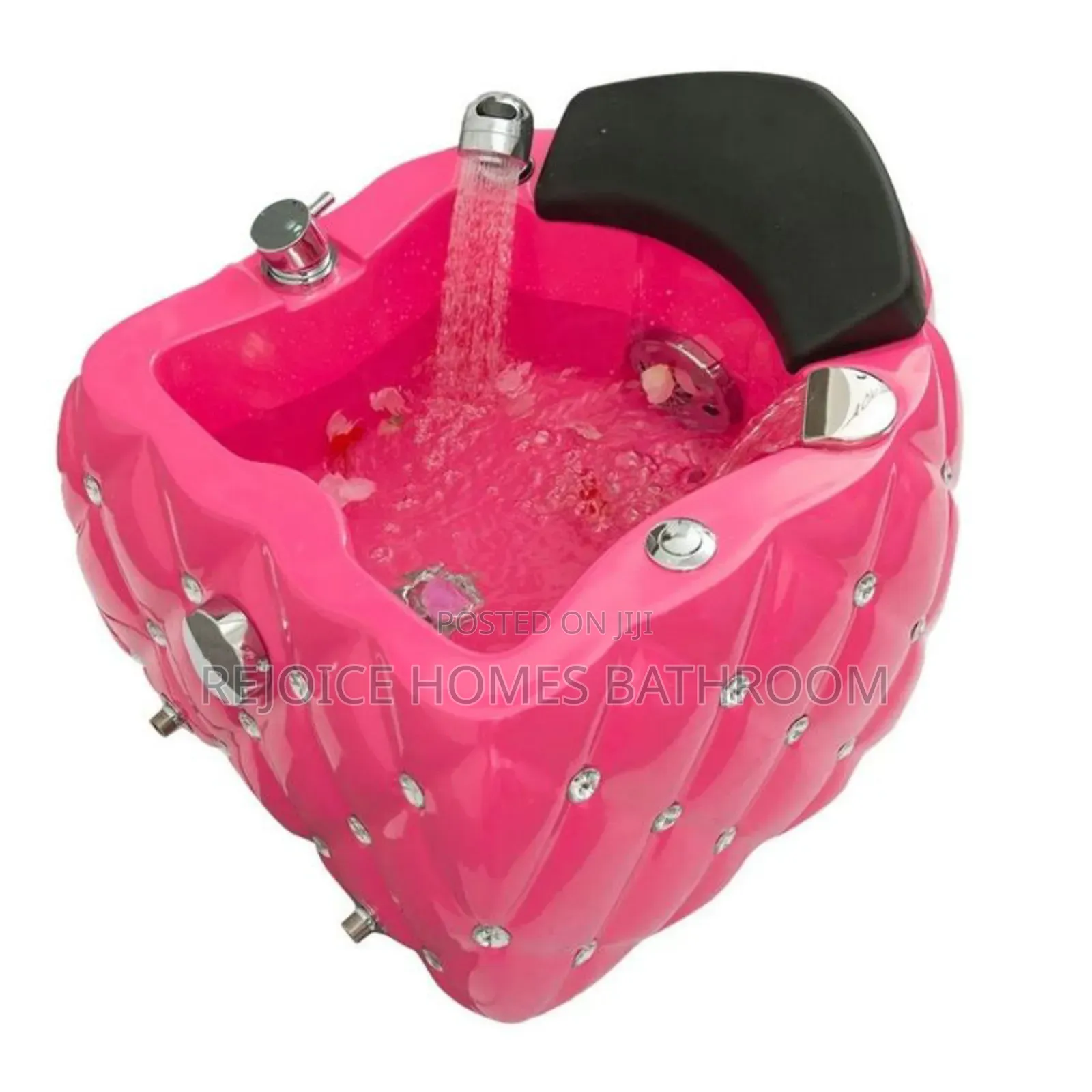 Pink Luxury Pedicure Spa Bath/Basin With Massage
