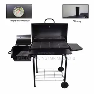 Smoker Type Barbecue Grill ( Charcoal BBQ With Smoker Area )
