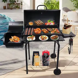 Photo - Smoker Type Barbecue Grill ( Charcoal BBQ With Smoker Area )