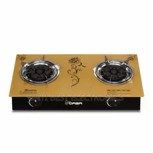 Qasa Glass Table Top Gas Cooker QGC-2bg Lotus