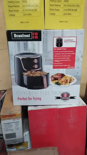 Scanfrost Air Fryer Black 5.5l Sfaf5200s for Homes, Hotels.