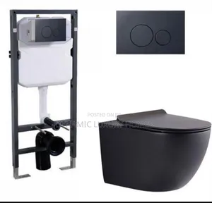 England Matt Black Conceal Wc, Wall Hung