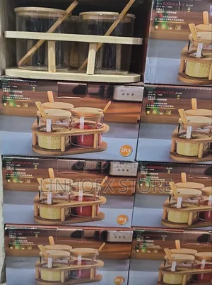 Wooden 3pcs Spice Container