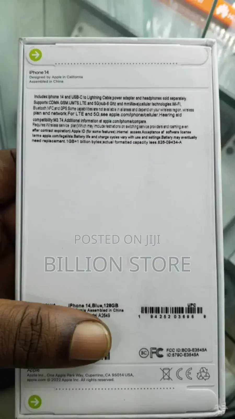 New Apple iPhone 14 128 GB Blue