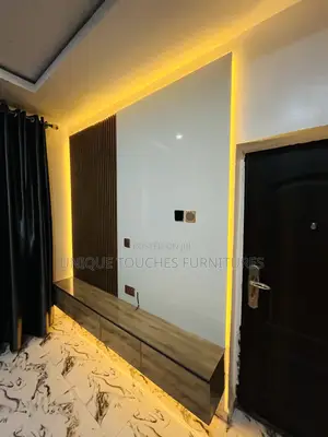 Flutal Panels and High Glossy Board Tv Console