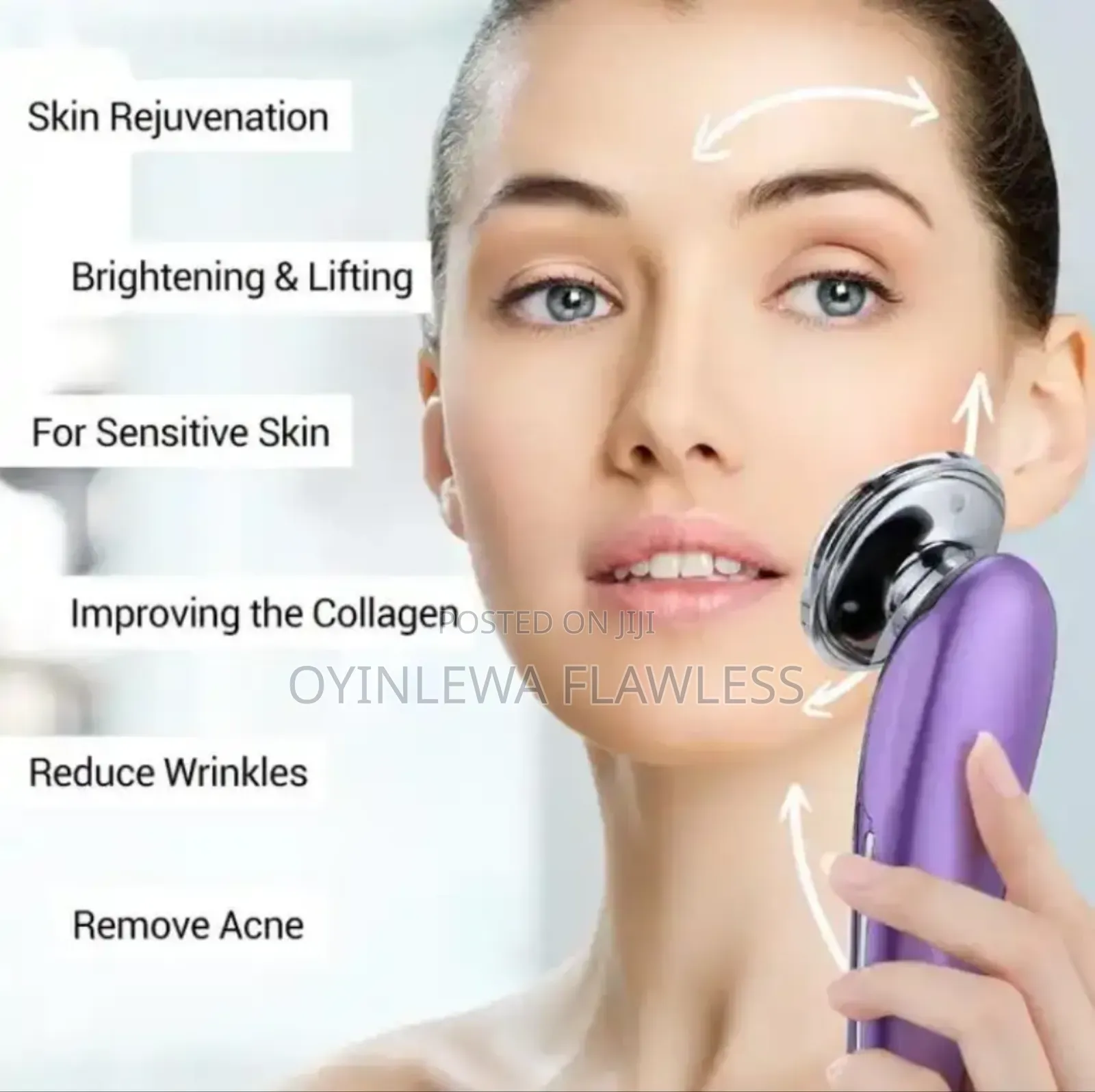 Anti Aging Ems Ionic Facial Micro Current Red Light Skin Rejuvenation
