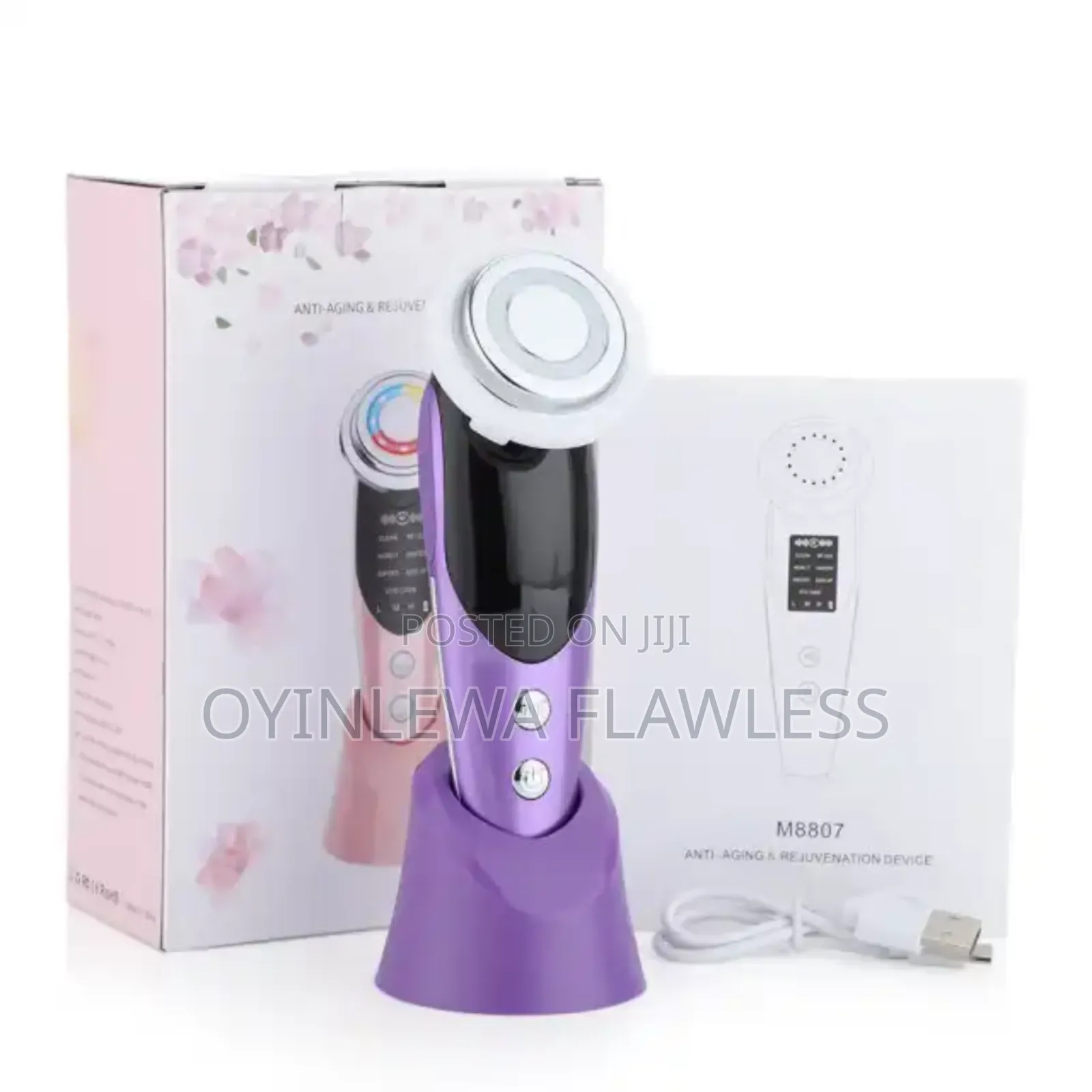 Anti Aging Ems Ionic Facial Micro Current Red Light Skin Rejuvenation