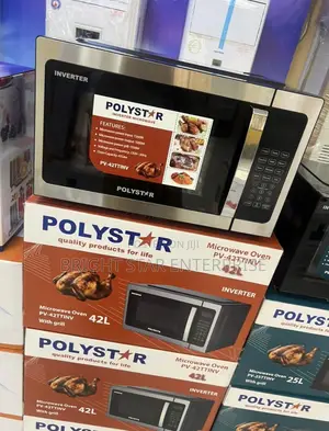 Polystar Inverter Microwave Oven 42l All in One