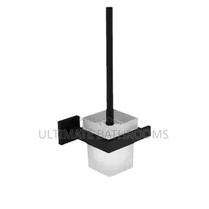 Square Black Wall Hung Toilet Brush