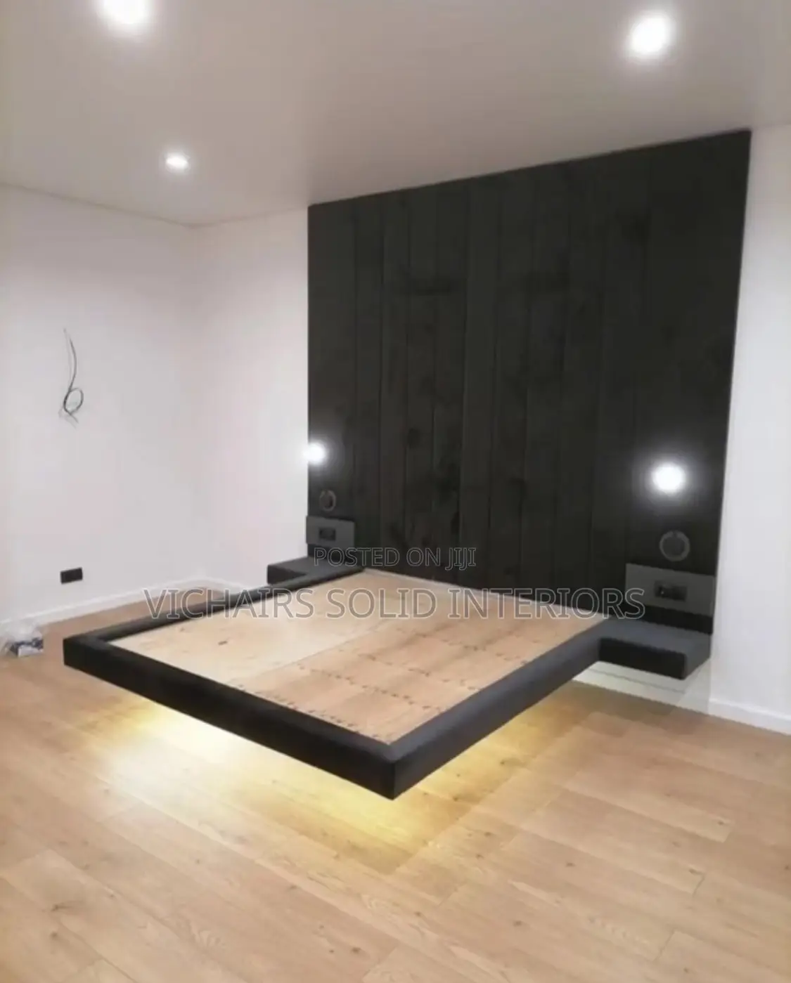 Floating Wall Padded Bed