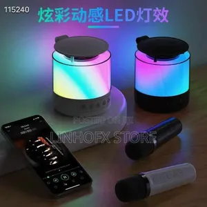 Portable Karaoke Speaker With Dual Mic and RGB Light