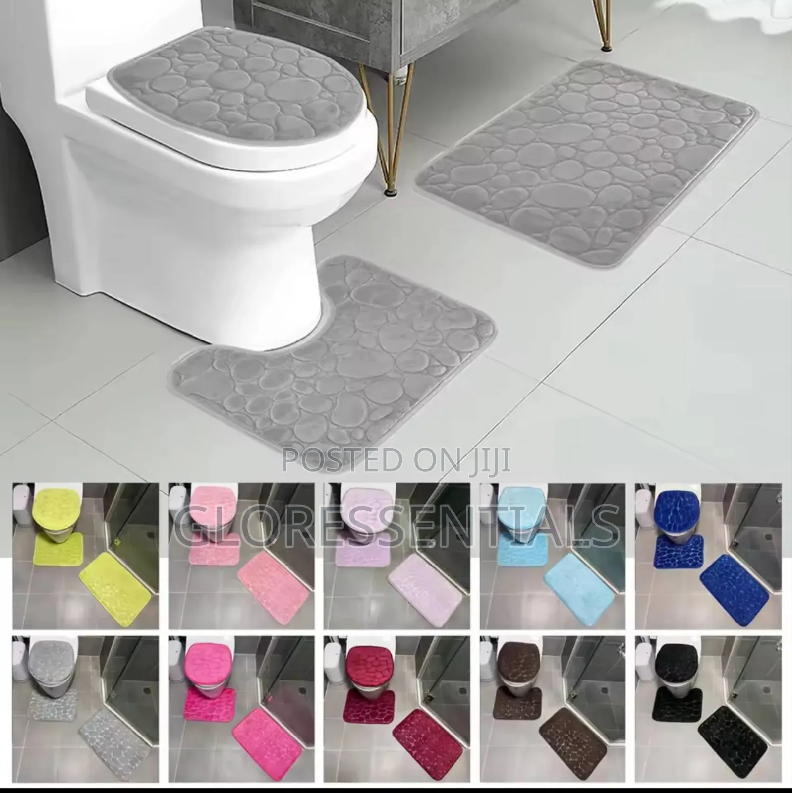 3 In1 Toilet Mat Set
