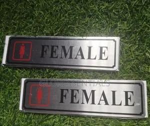 Steel Toilet Sign Available in Male and Female