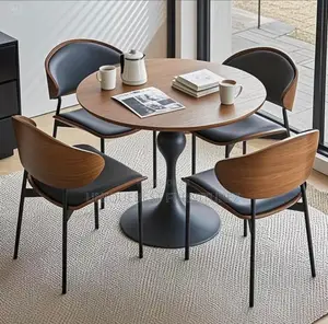 Photo - Round Dining Table and Chairs for 4