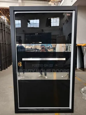 4ft by 7ft Pivot Door With Silver Lining.