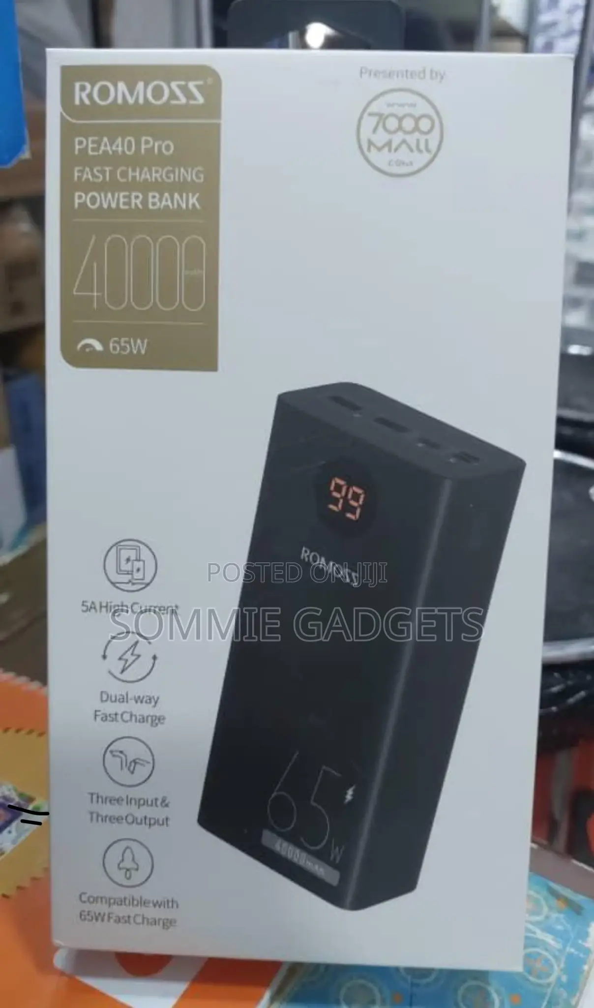 Romoss Power Bank 65w 40000mah