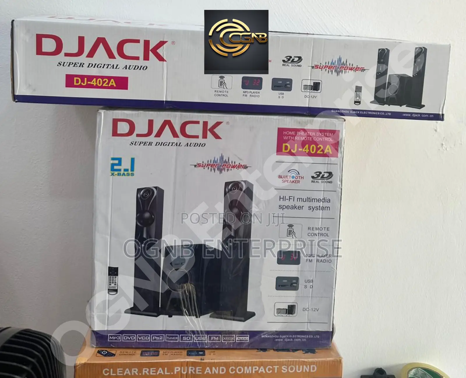 Djack Bluetooth Home Theater Speaker System With Remote