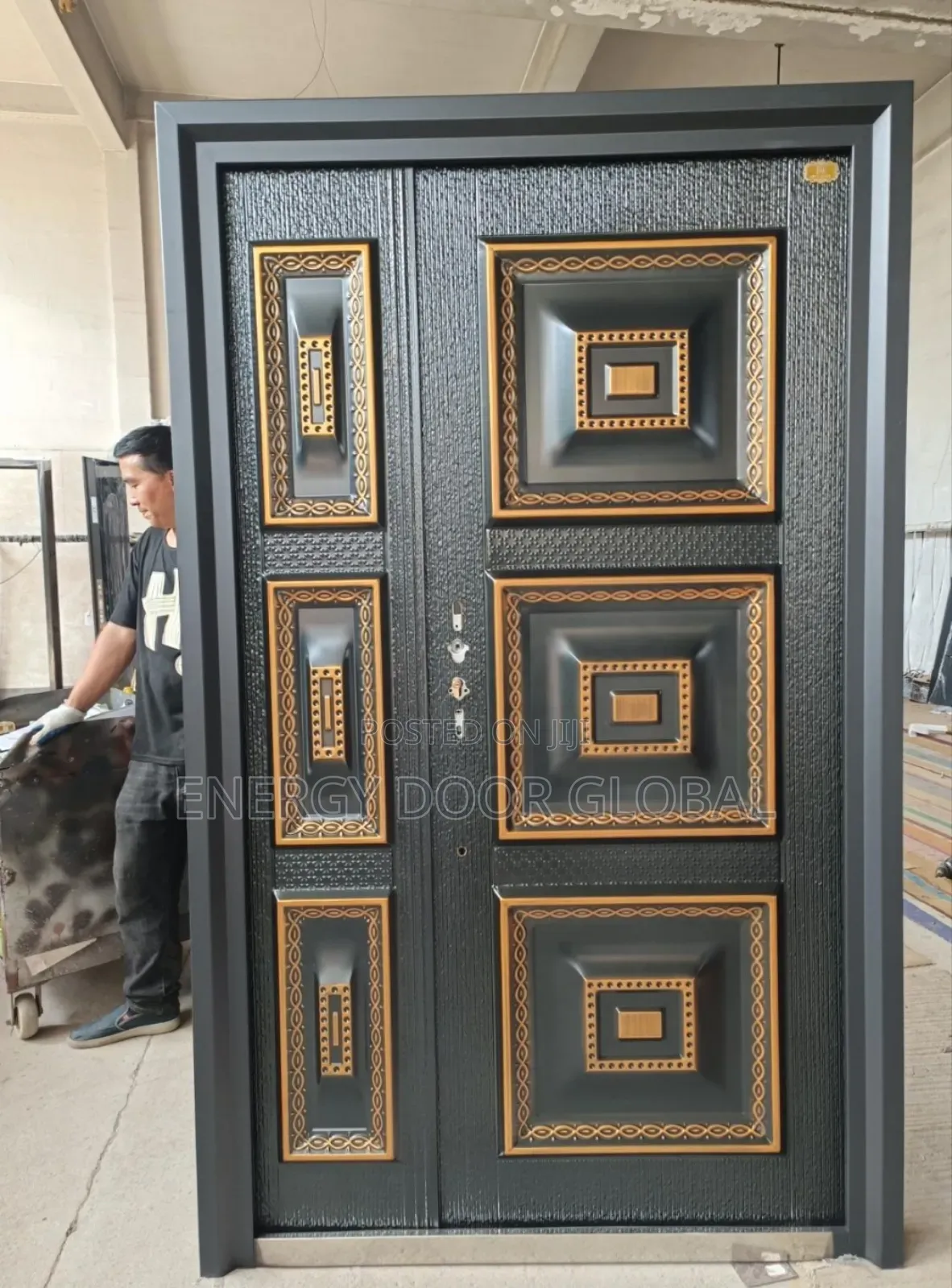 6'box Elegant Copper Cast Security Exterior Standard Door
