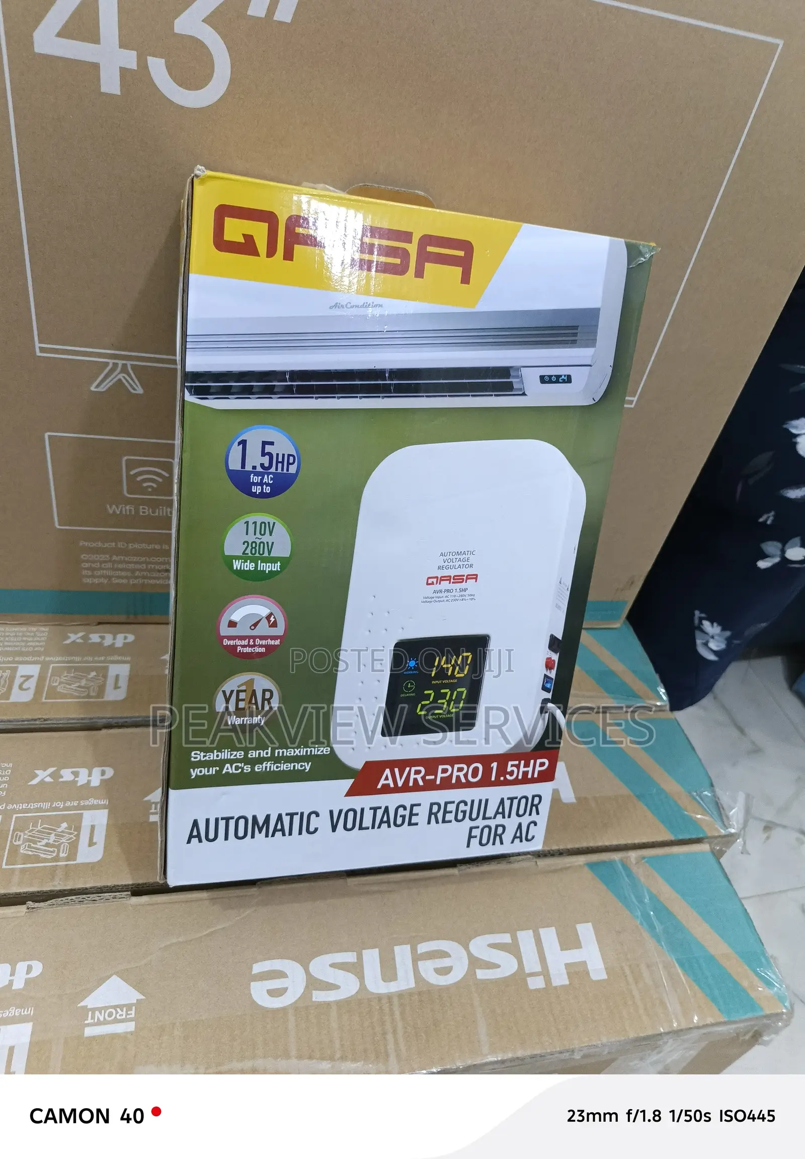 2000w Qasa Wall-Mounted Power Stabilizer for Home Office