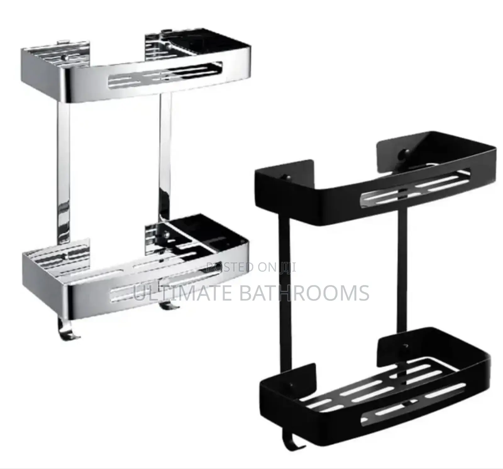 Double Straight Wall Mounted Storage Shelf