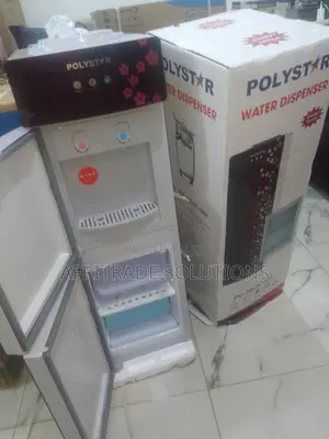 Polystar Sleek Twin‐Tank Water Dispenser W/ Fridge