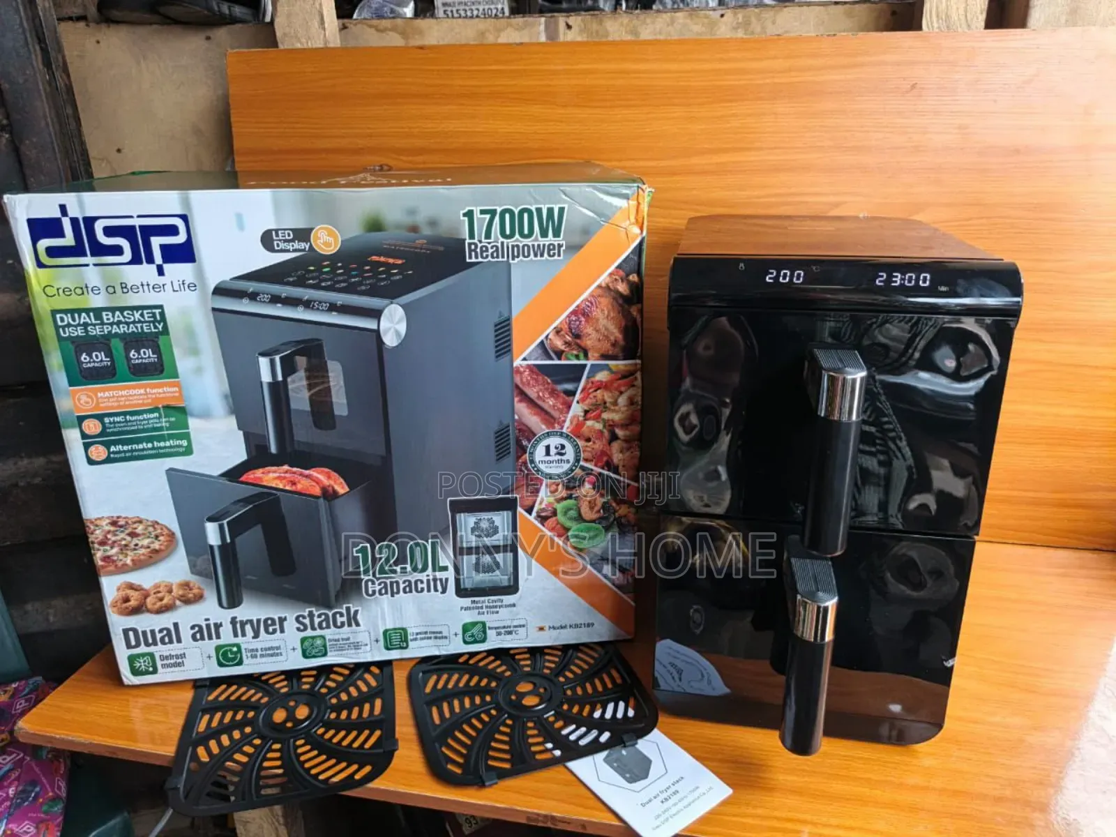 DSP Digital Dual Basket Airfryer