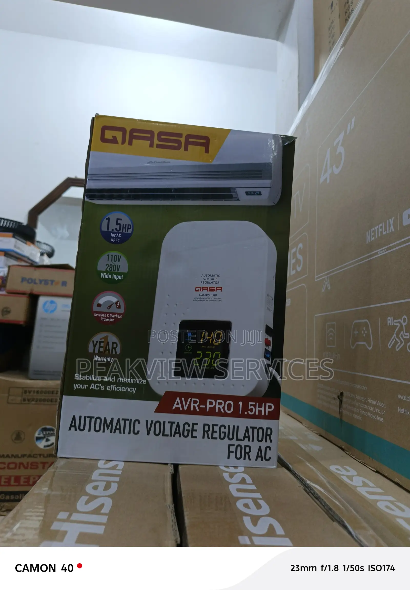 Qasa 2000w Stabilizer – Wall Type, Surge Safev