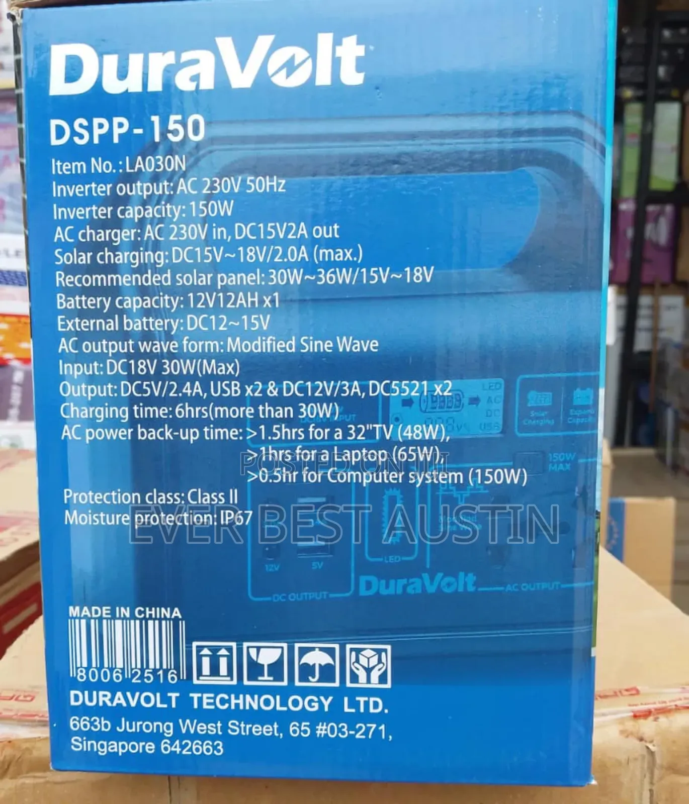 Dura Volt Portable Solar Generator 150watts