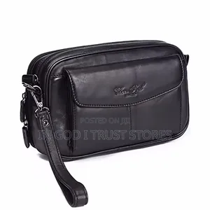 100% Genuine Leather Men Business Clutch Bags