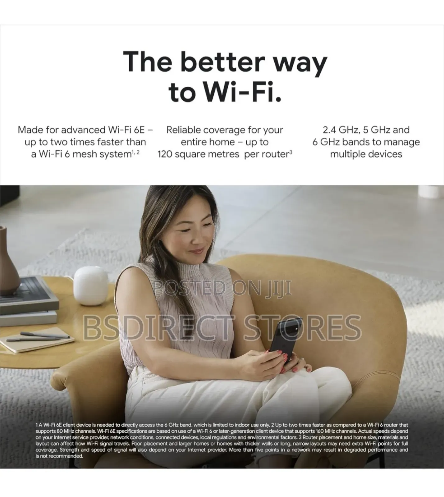 Google Wi-Fi 6E Reliable Fast Speed & Whole-Home Coverage Mesh Router